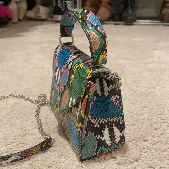 Multicolor snakeskin small crossbody purse - Picture 2 of 4